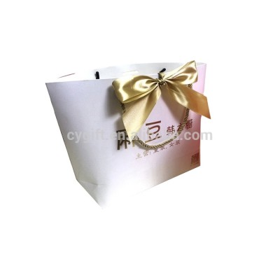 Chinese Supplier luxury custom bowknot fancy paper gif bag for clothes