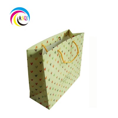 2020  china handmade customized brown rope handles carton bear popular shopping paper bag with standard size