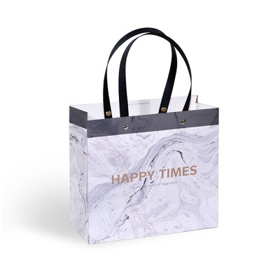 2020 ASQI-0030 Newest  Marble fashion Packaging paper gift bag  STOCK OEM custom paper bag