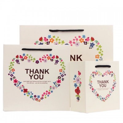 2020 ASQI-0033 Popular  commonly used Cheap High Quality Custom Printed Matt Paper Thank You Gift Bag